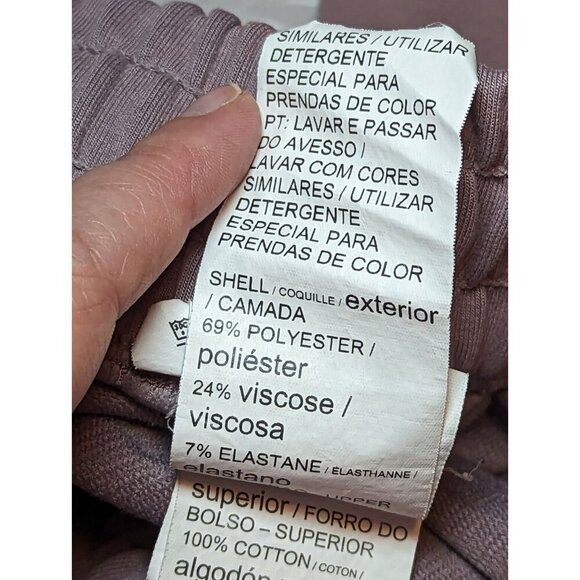 Puma Women's Size Small Dusty Purple Ankle Tight Joggers With Drawstring - Picture 11 of 16